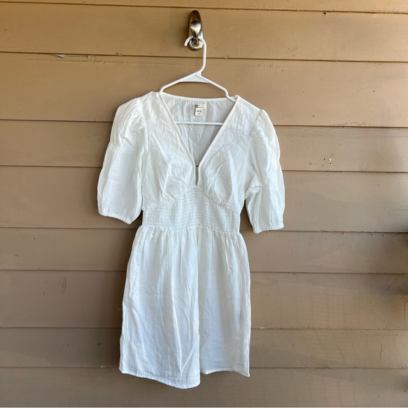 Billabong Spellbound Mini Dress White Size Small Cotton Gauze - Picture 3 of 8